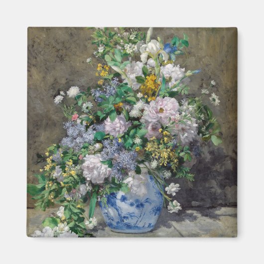 Pierre-Auguste Renoir - Spring Bouquet Magneet (Voorkant)