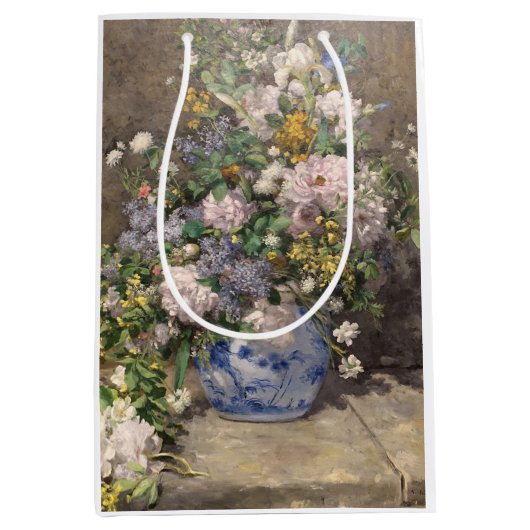 Pierre-Auguste Renoir Spring Bouquet Medium Cadeauzakje (Voorkant)
