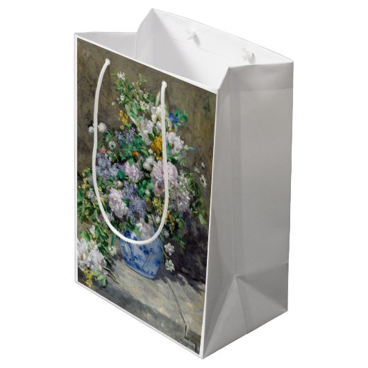 Pierre-Auguste Renoir - Spring Bouquet Medium Cadeauzakje (Achterkant Gekanteld)