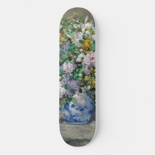 Pierre-Auguste Renoir - Spring Bouquet Persoonlijk Skateboard (Voorkant)