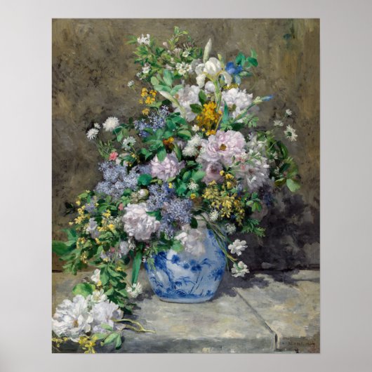 Pierre-Auguste Renoir - Spring Bouquet Poster (Voorkant)