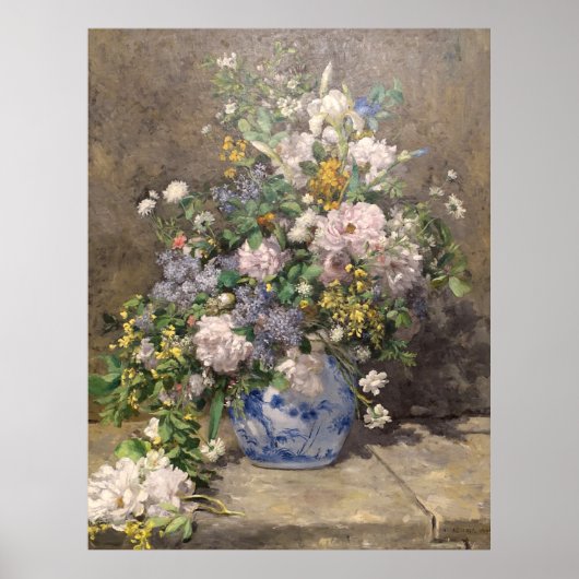 Pierre-Auguste Renoir Spring Bouquet Poster (Voorkant)