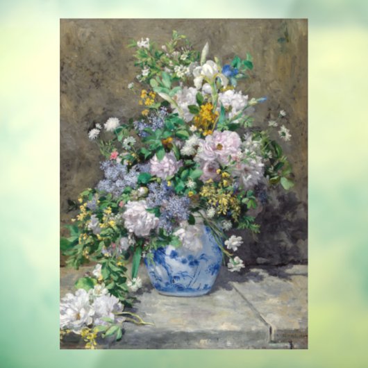 Pierre-Auguste Renoir - Spring Bouquet Raamsticker (Vel 3)