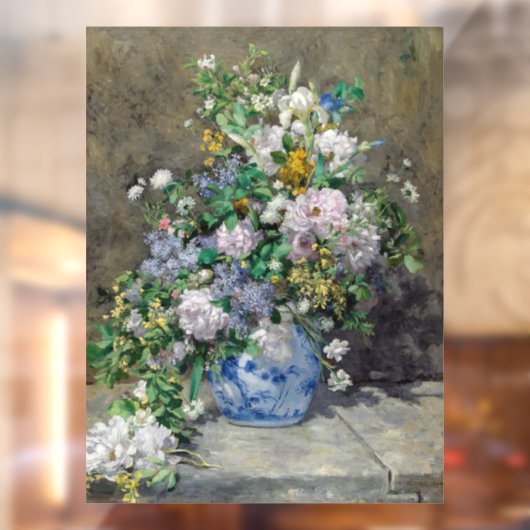 Pierre-Auguste Renoir - Spring Bouquet Raamsticker (Vel 2)