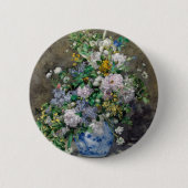 Pierre-Auguste Renoir - Spring Bouquet Ronde Button 5,7 Cm (Voorkant)