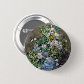 Pierre-Auguste Renoir - Spring Bouquet Ronde Button 5,7 Cm (Voorkant /achterkant)