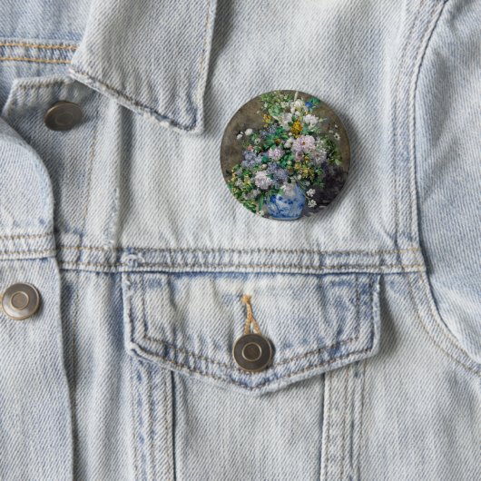 Pierre-Auguste Renoir - Spring Bouquet Ronde Button 5,7 Cm (In situ)