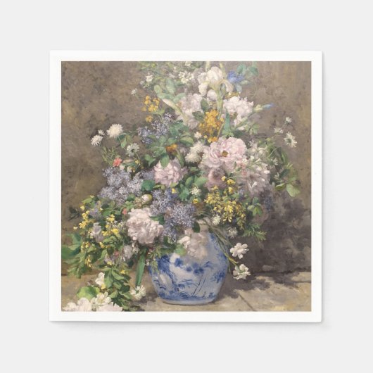 Pierre-Auguste Renoir Spring Bouquet Servet (Voorkant)