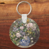 Pierre-Auguste Renoir Spring Bouquet Sleutelhanger (Achterkant)