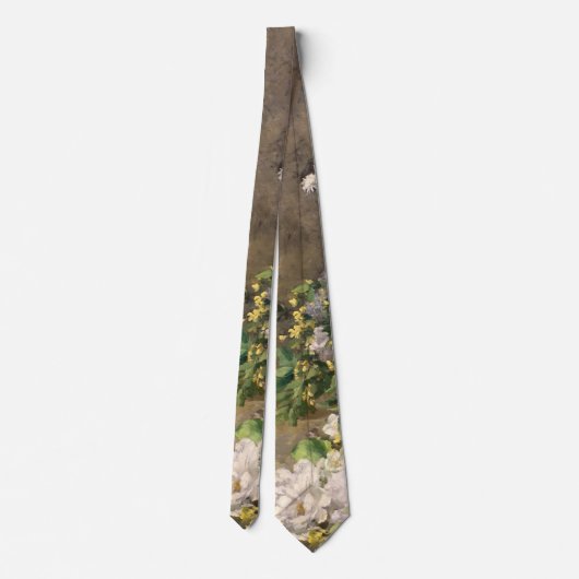 Pierre-Auguste Renoir Spring Bouquet Stropdas (Achterkant)