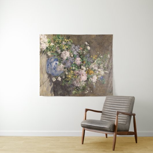 Pierre-Auguste Renoir Spring Bouquet Wandkleed (In Situ (horizontaal))