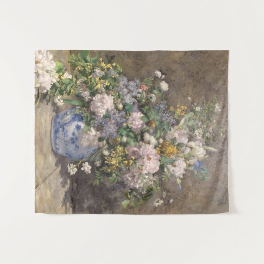 Pierre-Auguste Renoir Spring Bouquet Wandkleed (Voorkant (horizontaal))