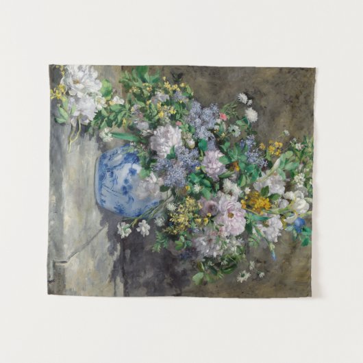 Pierre-Auguste Renoir - Spring Bouquet Wandkleed (Voorkant (horizontaal))