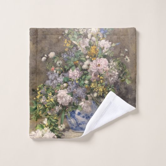 Pierre-Auguste Renoir Spring Bouquet Washandje (Wasdoekje)