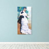 Pierre-Auguste Renoir - Stad Dans Canvas Afdruk (Insitu (Houten vloer))