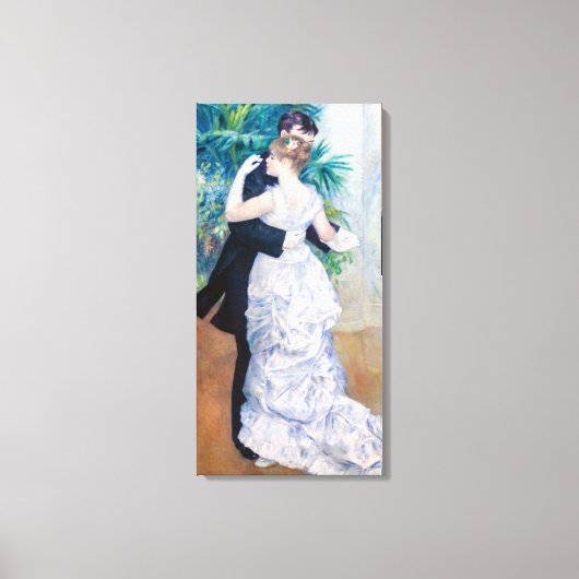 Pierre-Auguste Renoir - Stad Dans Canvas Afdruk (Voorkant)