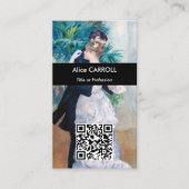 Pierre-Auguste Renoir - Stad Dans - QR Code Visitekaartje (Voorkant)