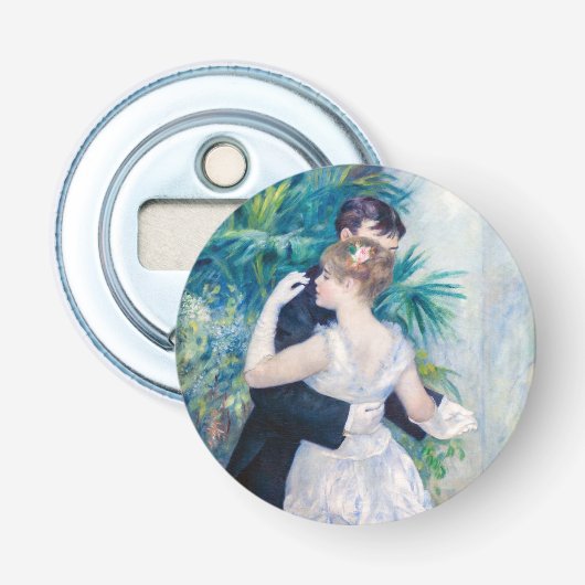 Pierre-Auguste Renoir - Stadsdans Button Flesopener (Voorkant)