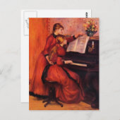Pierre-Auguste Renoir- The Piano Lesson Briefkaart (Voorkant / Achterkant)
