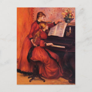 Pierre-Auguste Renoir- The Piano Lesson Briefkaart