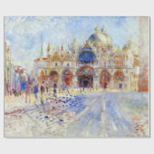 Pierre Auguste Renoir The Piazza San Marco, Veneti Cadeaupapier (Vlak)