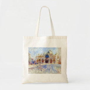 Pierre Auguste Renoir The Piazza San Marco, Veneti Tote Bag