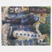 Pierre-Auguste Renoir - The Swing Fleece Deken (Voorkant (Horizontaal))