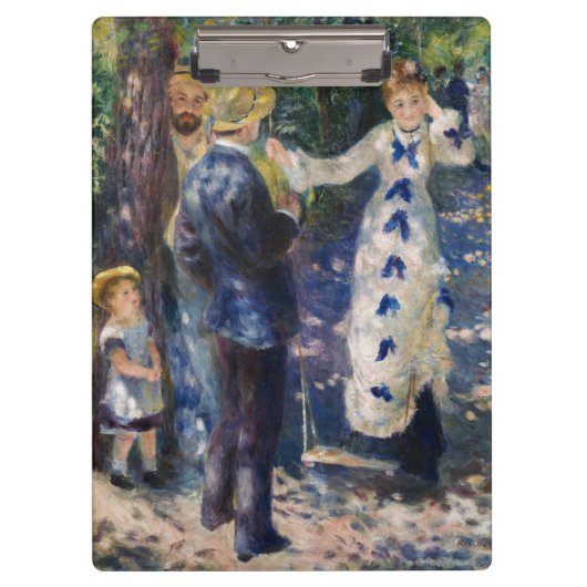 Pierre-Auguste Renoir - The Swing Klembord (Voorkant)