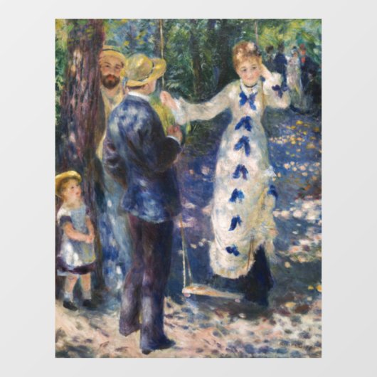 Pierre-Auguste Renoir - The Swing Raamsticker (Vel)