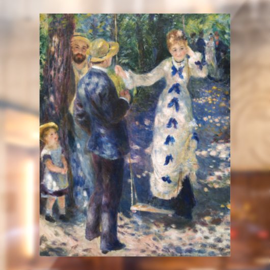 Pierre-Auguste Renoir - The Swing Raamsticker (Vel 2)