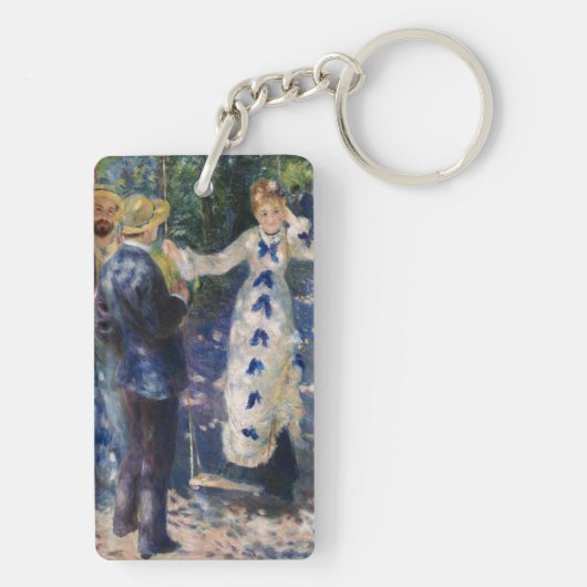 Pierre-Auguste Renoir - The Swing Sleutelhanger (achterkant)