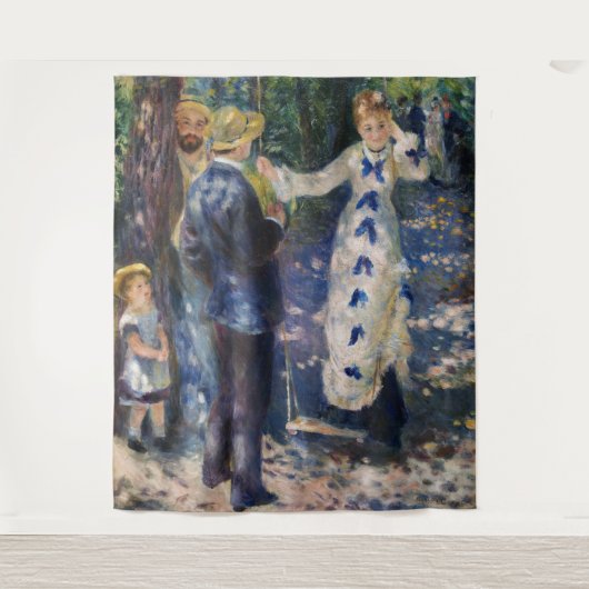Pierre-Auguste Renoir - The Swing Wandkleed (Voorkant)