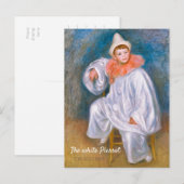 Pierre-Auguste Renoir The white Pierrot CC1066 Briefkaart (Voorkant / Achterkant)