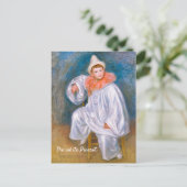 Pierre-Auguste Renoir The white Pierrot CC1066 Briefkaart (Staand voorkant)