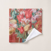 Pierre-Auguste Renoir - Tulip Bouquet Bad Handdoek (Wasdoekje)