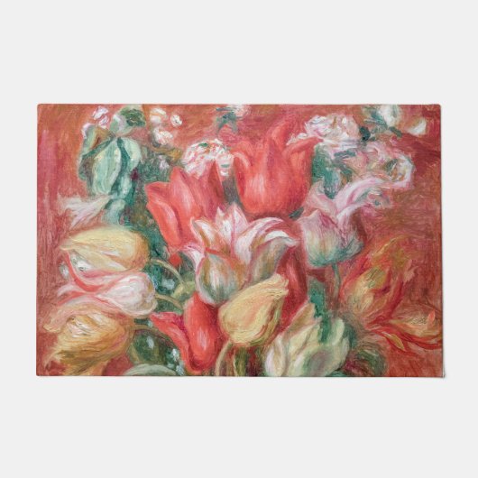 Pierre-Auguste Renoir - Tulip Bouquet Deurmat (Voorkant)