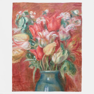 Pierre-Auguste Renoir - Tulip Bouquet Fleece Deken