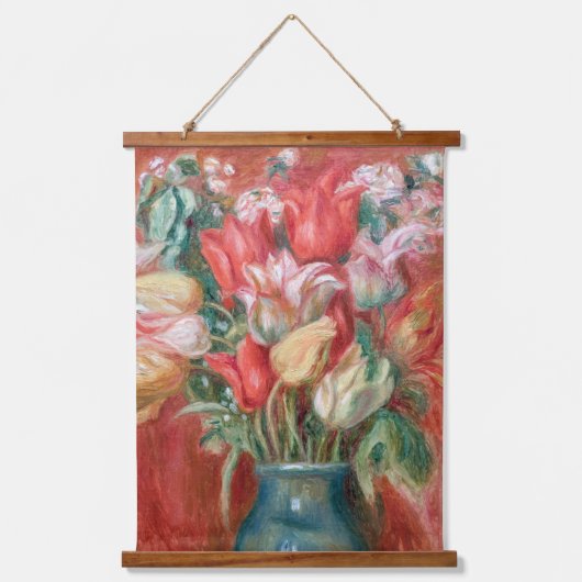Pierre-Auguste Renoir - Tulip Bouquet Hangend Wandkleed (Voorkant)