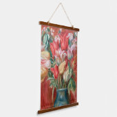 Pierre-Auguste Renoir - Tulip Bouquet Hangend Wandkleed (Gebogen)