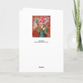 Pierre-Auguste Renoir - Tulip Bouquet Kaart (Achterkant)