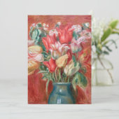 Pierre-Auguste Renoir - Tulip Bouquet Kaart (Staand voorkant)
