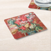 Pierre-Auguste Renoir - Tulip Bouquet Kartonnen Onderzetters (Schuin)