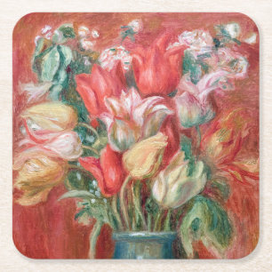 Pierre-Auguste Renoir - Tulip Bouquet Kartonnen Onderzetters