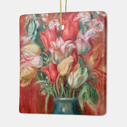 Pierre-Auguste Renoir - Tulip Bouquet Keramisch Ornament (Links)