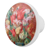 Pierre-Auguste Renoir - Tulip Bouquet Keramische Knop (Rechts)