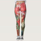 Pierre-Auguste Renoir - Tulip Bouquet Leggings (Voorkant)