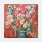 Pierre-Auguste Renoir - Tulip Bouquet Magneet (Voorkant)