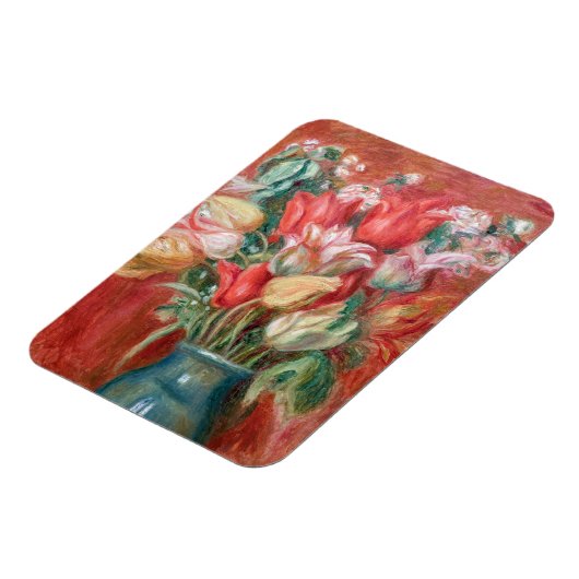 Pierre-Auguste Renoir - Tulip Bouquet Magneet (Linkerzijde)