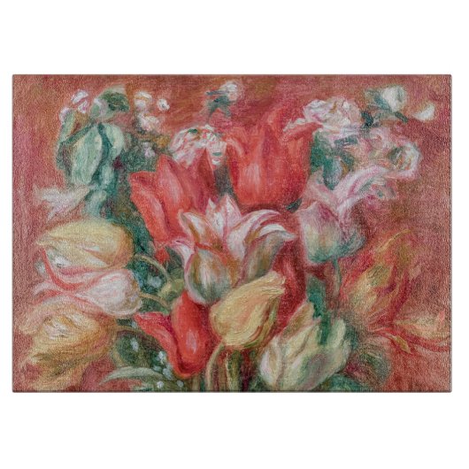 Pierre-Auguste Renoir - Tulip Bouquet Snijplank (Voorkant)
