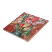 Pierre-Auguste Renoir - Tulip Bouquet Tegeltje (Zijkant)